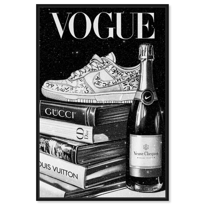 Sneaker Glitz and Glam Cover II Canvas by Art Remedy - Black - 36" x 54"