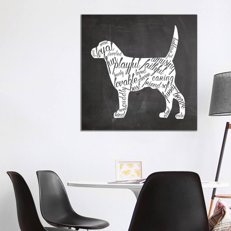 iCanvas "Dog Vocabulary" by Erin Clark Canvas Print - 37x37x1.5