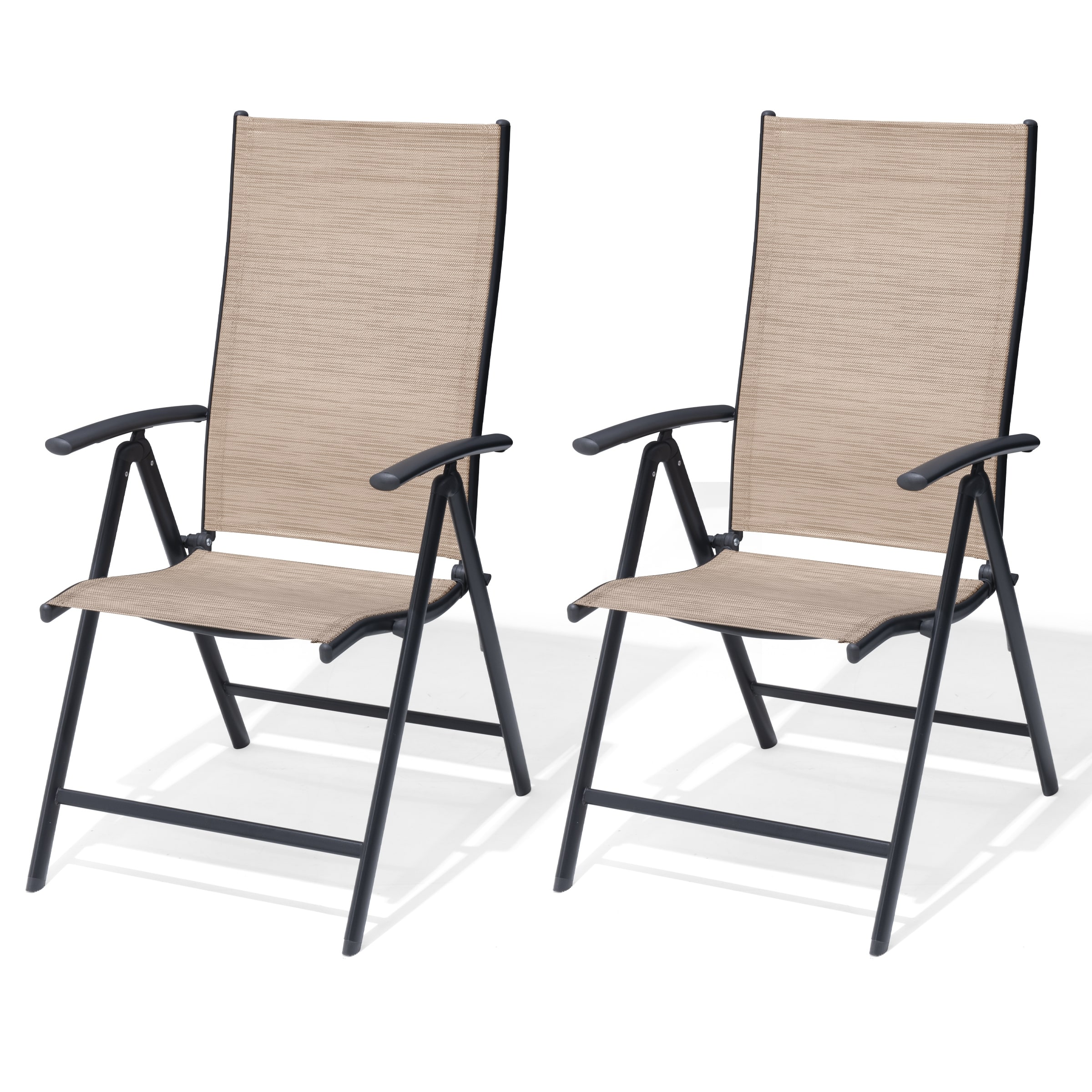 Pellebant Outdoor Durable Adjustable Reclining Folding Chair