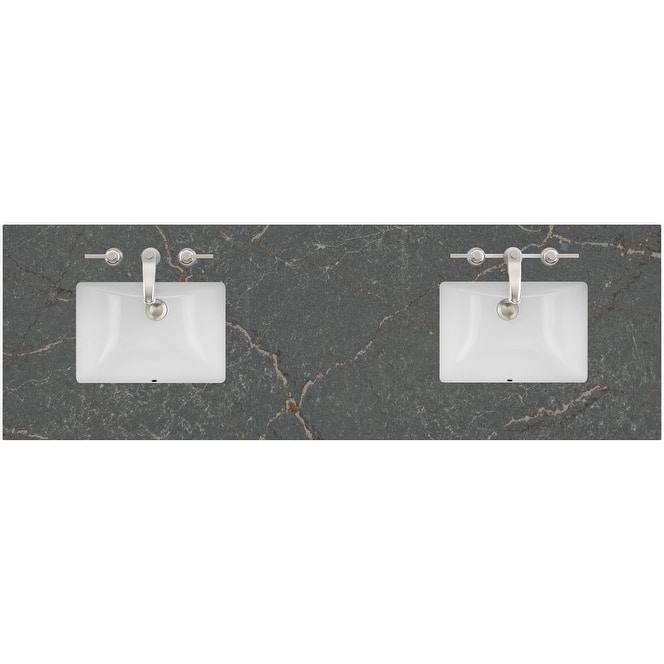 James Martin Vanities 040-S72-SNK 72" Porcelain Vanity Top - Parisien Bleu