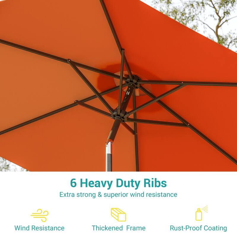Bonosuki 7.5-foot Waterproof Sunshade Canopy Patio Umbrella