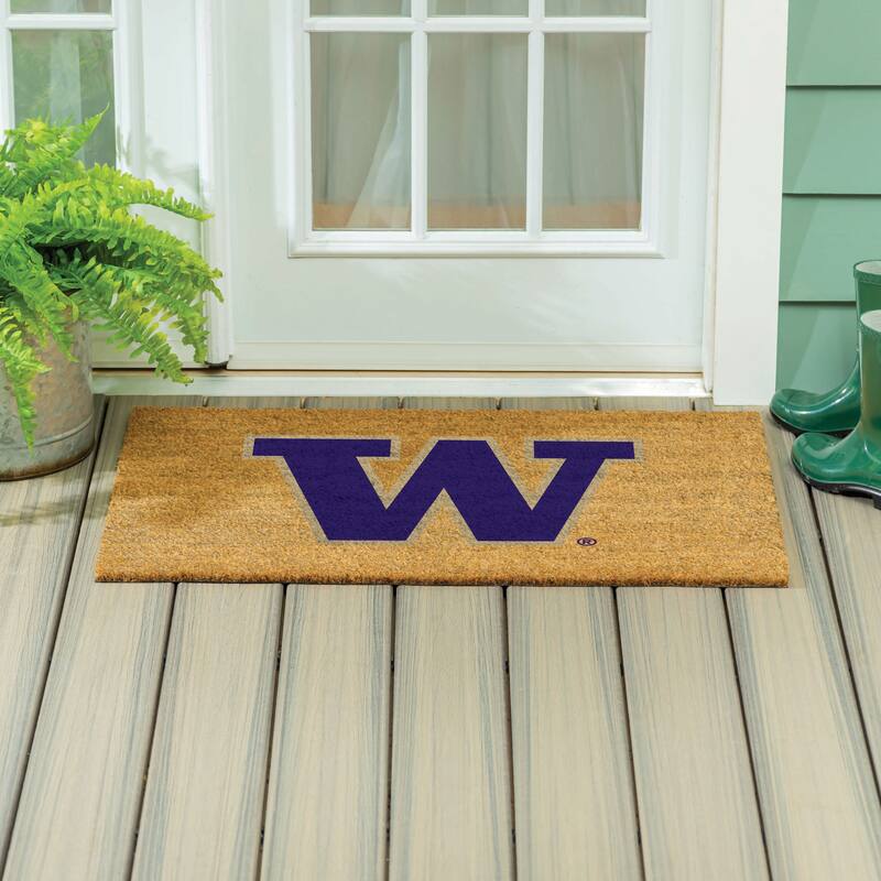 University of Washington Full Color Indoor/Outdoor Coir Mat