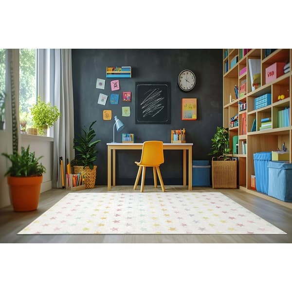 slide 2 of 10, Dynamic Rugs Kidz Ivory/Multi Polyester Children's Area Rug