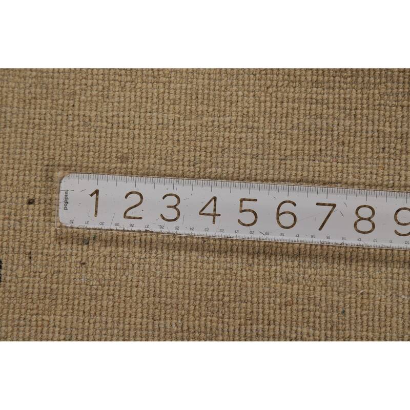 Modern Gabbeh Oriental Rug Hand-Knotted Wool Carpet - 6'8" x 9'7"