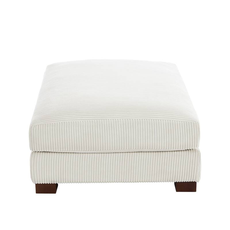 Modern Rectangular Ottoman Foot Rest Stool for Couch