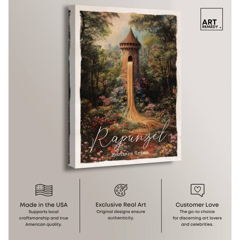 Rapunzel Classic Canvas by Art Remedy, Gallery Wrapped