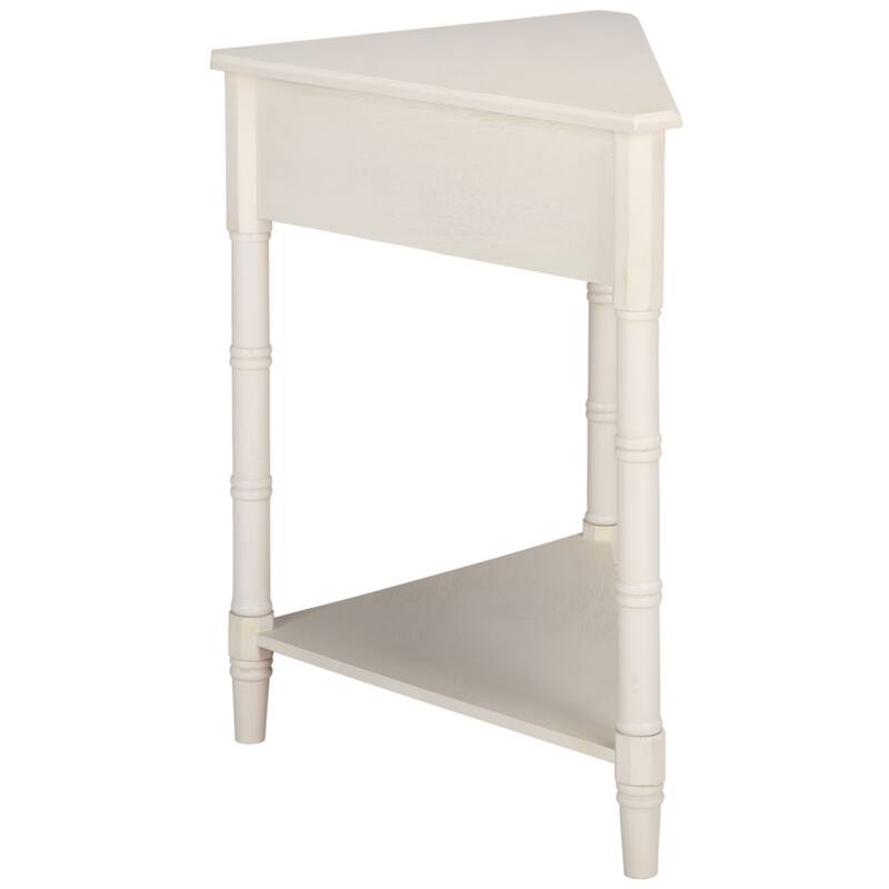 SAFAVIEH Calla Grey Corner Table - 33.9" x 17.3" x 28" - 34"W x 17"D x 28"H