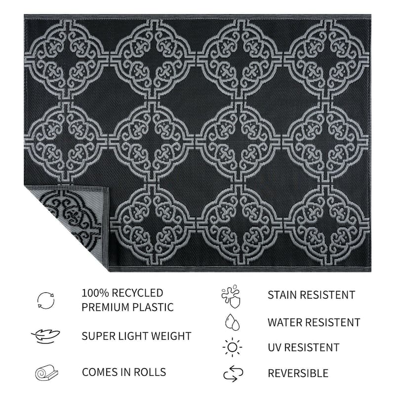 Marrakech Design 100% Eco-friendly Lightweight Plastic Outdoor Mat/Rug