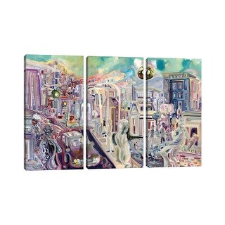 iCanvas "The Swan In The Moon" by Josh Byer 3-Piece Canvas Wall Art Set ...