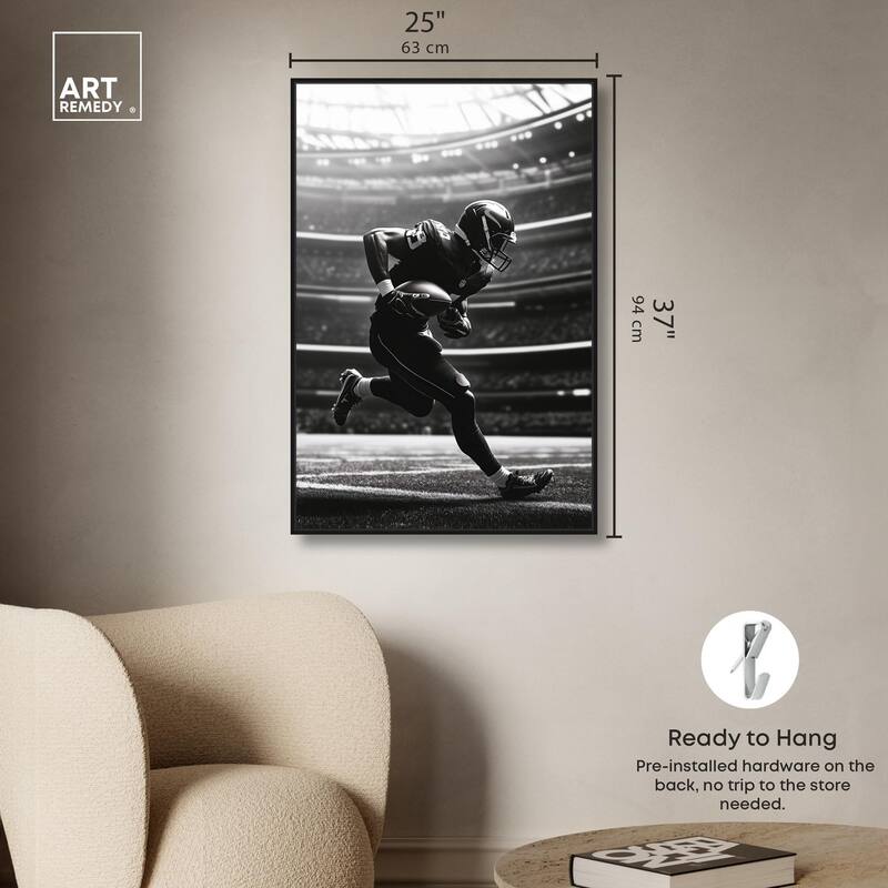 Football Stadium Canvas by Art Remedy