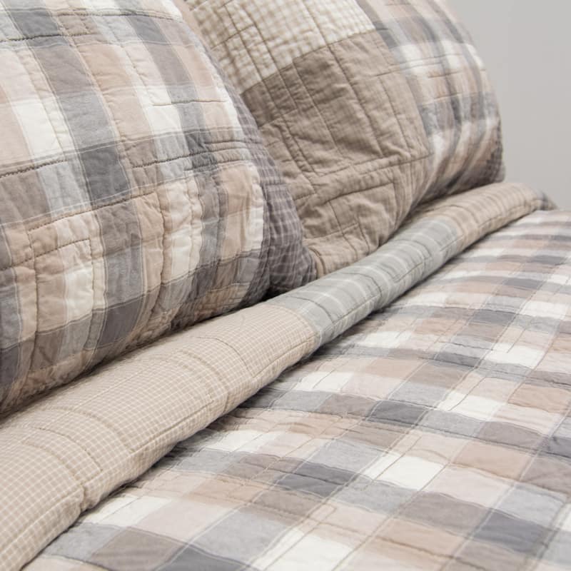 Donna Sharp Smoky Square Cotton Throw Blanket