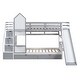 preview thumbnail 10 of 49, Twin-Over-Twin Bunk Bed with 2 Drawers 3 Shelves