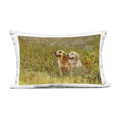Stupell Happy Dogs Field Day Printed Outdoor Throw Pillow Design by Sueellen Ross