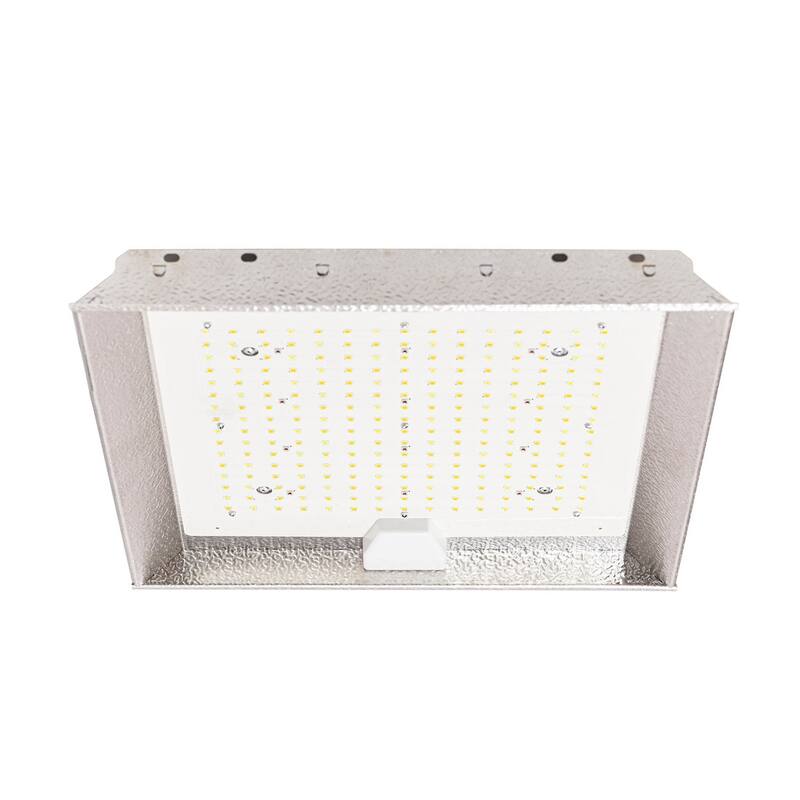 100W LED Full Spectrum Linkable Grow Light, 120-277V input, 6 steps dimmable - silver