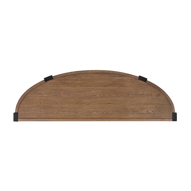 Magnussen Home Kaysen Wallaby and Matte Black Sofa Table - 56''W x 18''D x 30''H