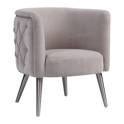 Uttermost Haider 27-3/4" Wide Wood Framed Velvet Arm Chair
