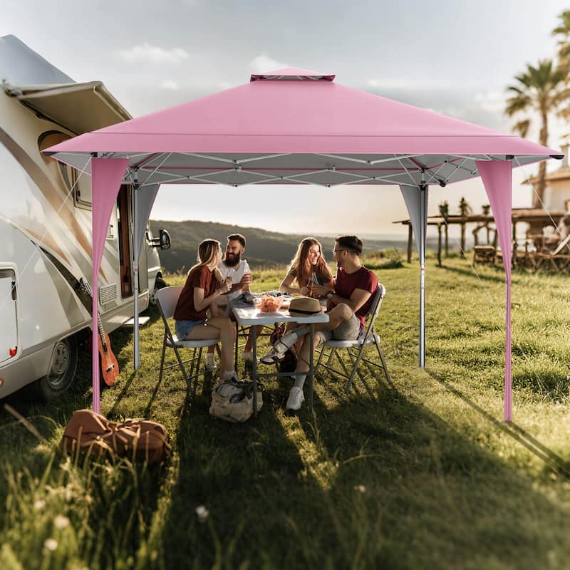 Costway 13 X 13 FT Pop up Gazebo Outdoor Canopy Tent with Portable - See Details