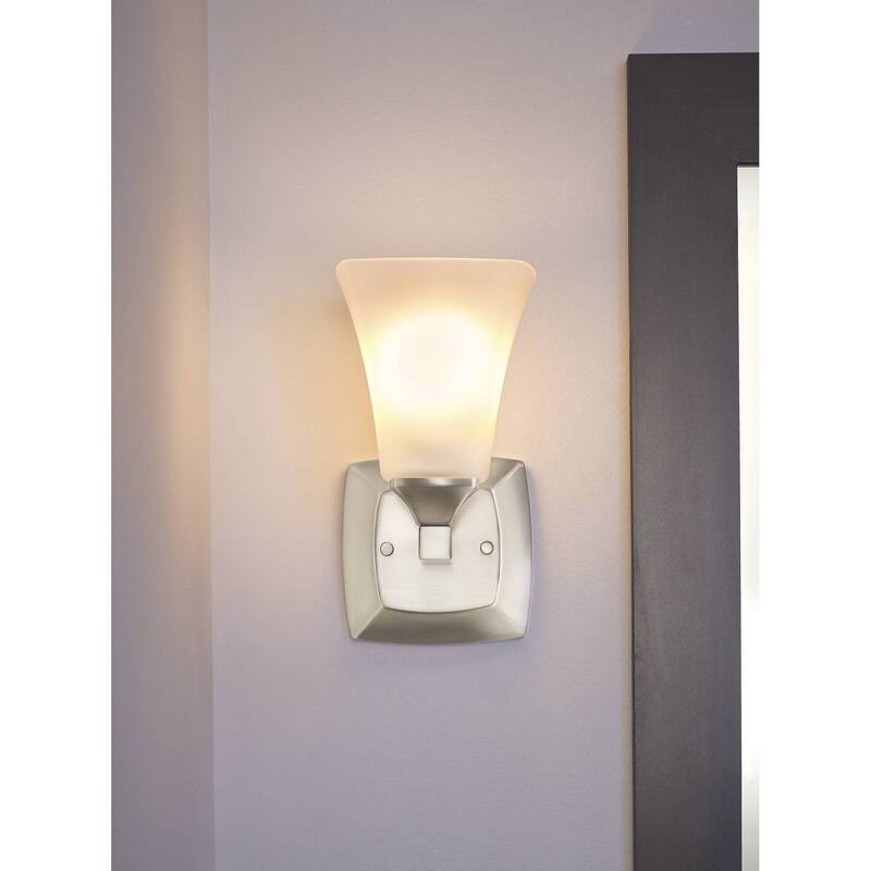 Moen Voss 5" Wide 1 Light Reversible Bathroom Vanity Light Fixture