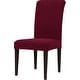 preview thumbnail 32 of 89, Subrtex Dining Chair Slipcover Set of 4 Furniture Protector Wine