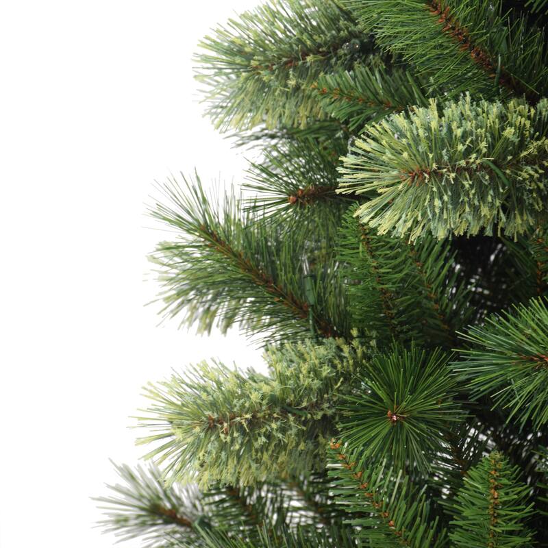 Puleo International 7.5 ft. Pre-Lit Western Pine Artificial Christmas Tree
