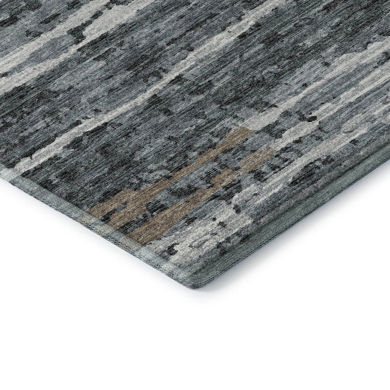 Premium Washable Super Soft Modern Ombre Stripes Mayfield Rug