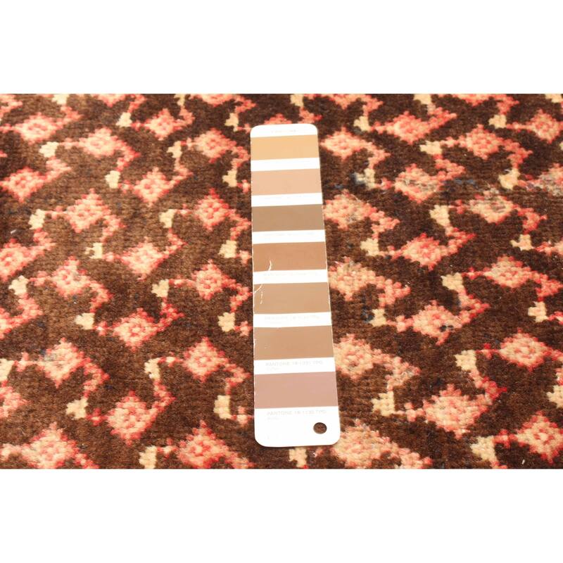 ECARPETGALLERY Hand-knotted Andelz Dark Brown Wool Rug - 2'11 x 4'8