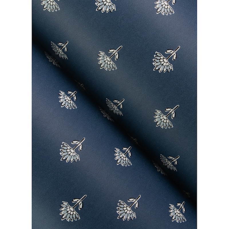 Chesapeake Surdiva Indigo Floral Fan Wallpaper