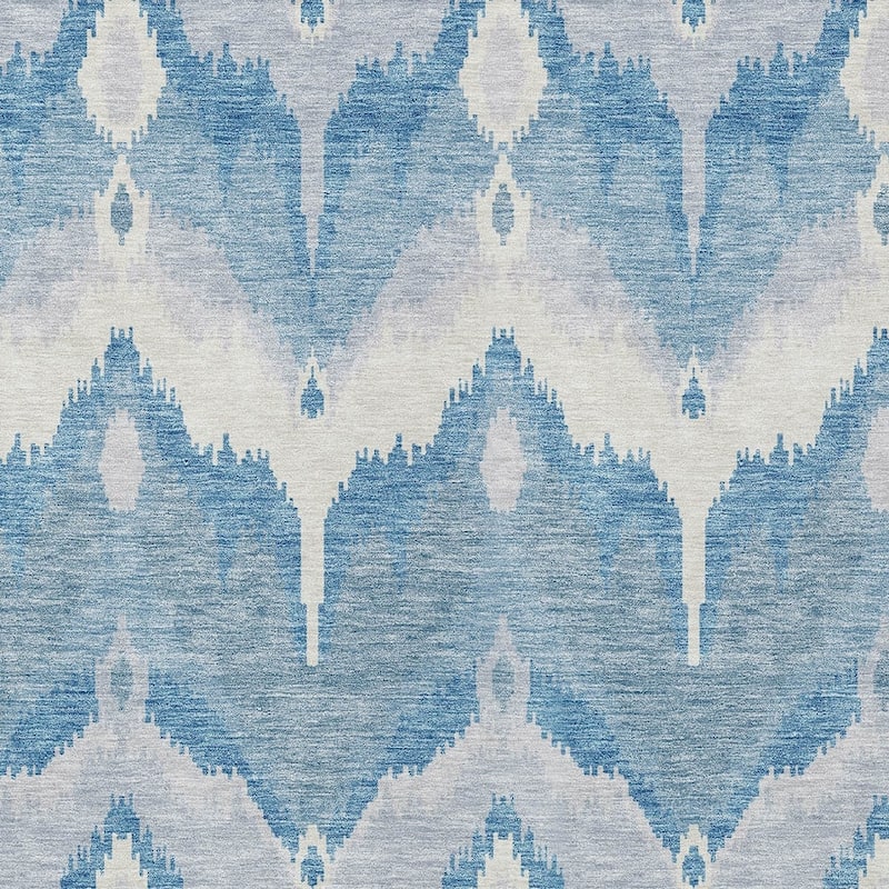 HomeRoots Ikat Transitional Rectangle Outdoor Rug