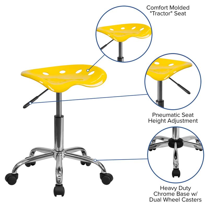 Vibrant Colored Tractor Stool