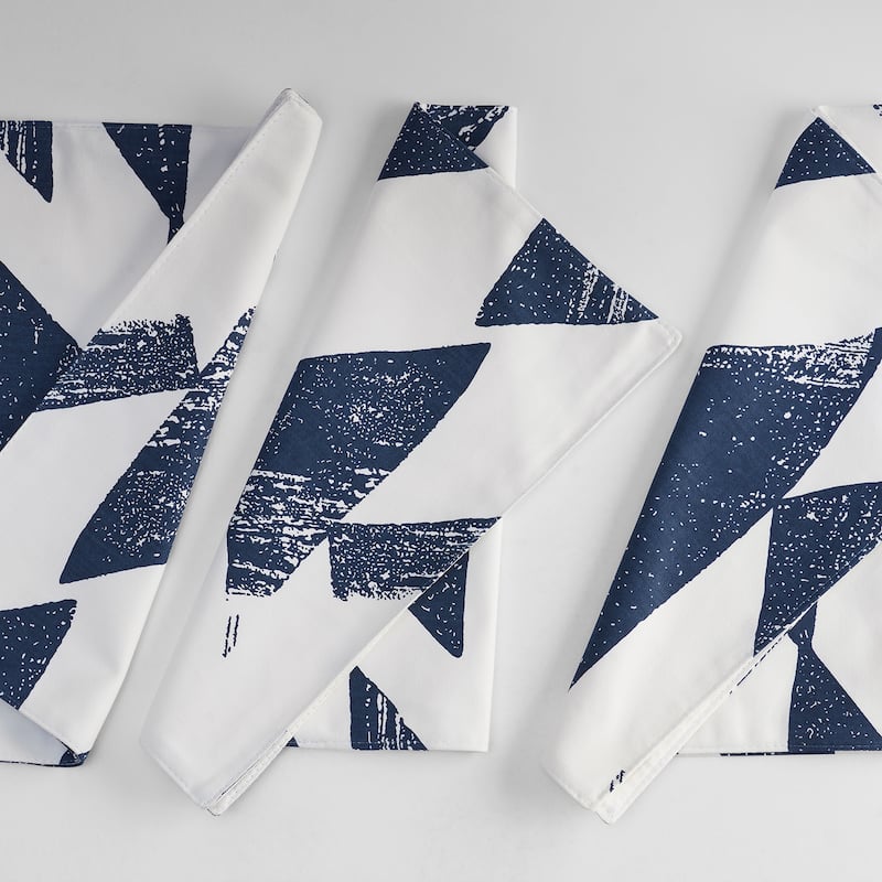 Exclusive Fabrics Triad Printed Cotton Table Runner & Placemats