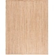 preview thumbnail 10 of 12, SAFAVIEH Handmade Natural Fiber Rhiain Farmhouse Chevron Fringe Tassel Jute Rug 8' x 10' - Natural/Grey - Rectangle