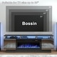 preview thumbnail 25 of 54, BOSSIN 70" Modern Electric Fireplace TV Stand, with Electronic Flame and LED Lights, High Gloss Finish Entertainment Center