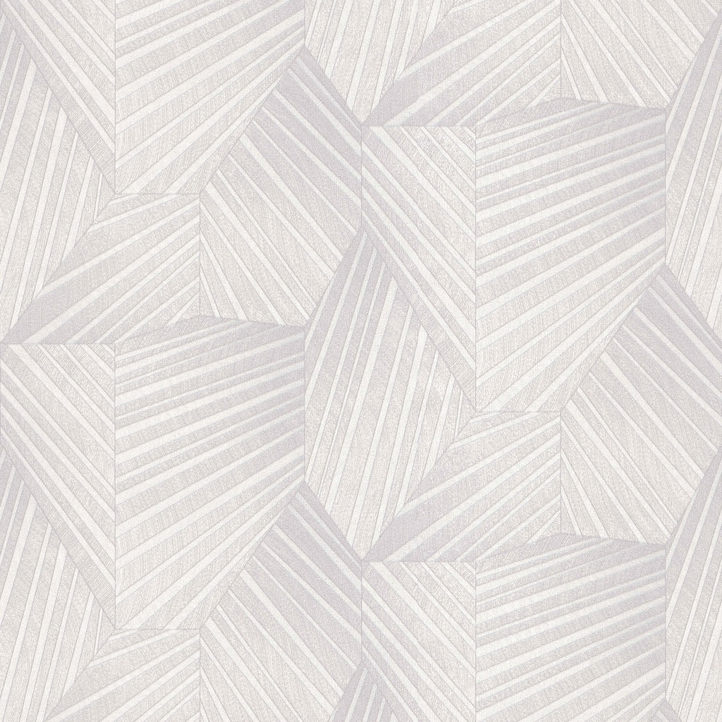 Galerie Wallcoverings Elle Decor 3D Embossed Triangle Design Non-Woven Glitter/Shimmer Wallpaper Roll