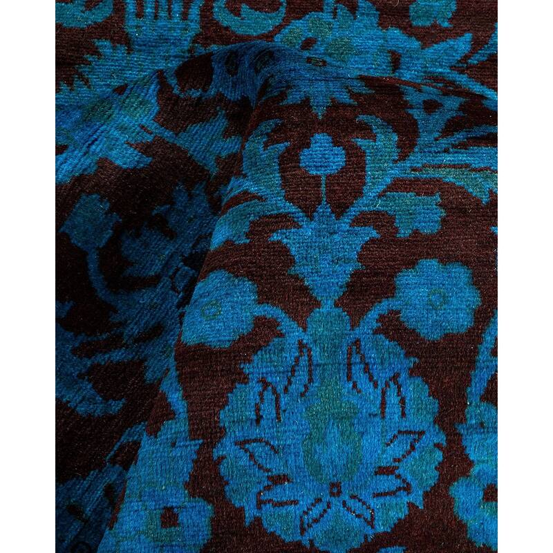 Overton Hand Knotted Wool Vintage Inspired Modern Contemporary Overdyed Beige Area Rug - 2' 7" x 10' 3"