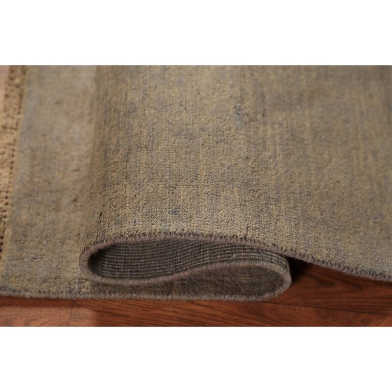 Modern Gabbeh Oriental Rug Hand-Knotted Multi-Color Wool Carpet - 2'9" x 3'10"