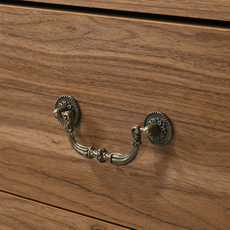 247 Shop At Home Marie 2-Drawer Set of 2 Nightstands with Open Storage Shelf