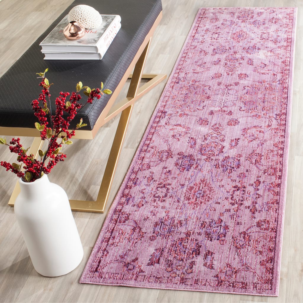 SAFAVIEH Valencia Suheyla Distressed Vintage Boho Oriental Polyester Rug