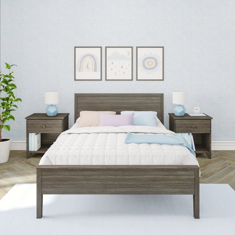 Max and Lily Full-Size Bed with Panel Headboard
