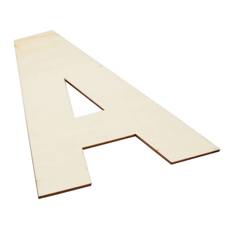 Bright Creations 36x Unfinished Wooden Alphabet Letters Cutout w/ Extra 2 Set Vowels for DIY, 6"