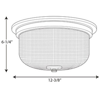 Progress Lighting Silvertone Semi-flush Fixture