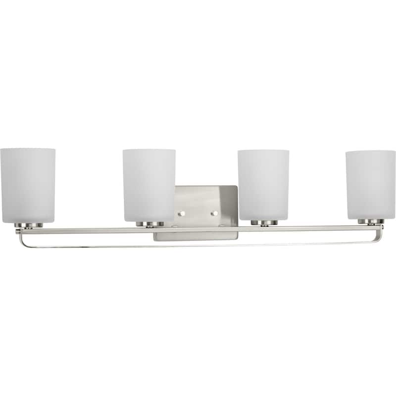 Progress Lighting League 4 Light 33" Wide Bathroom Vanity Light - Brushed Nickel
