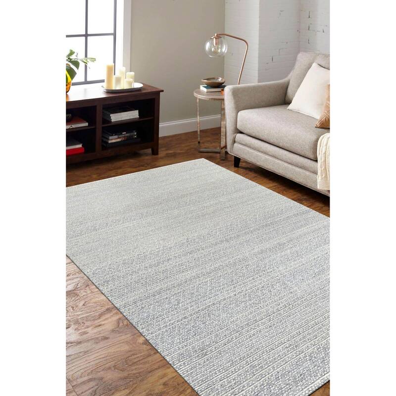 Home Decor EORC Ivory Modern Contemporary Lori Baft Oriental Design Solid Color Area Rug Elegant and Stylish Rug for Enhancing