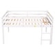 preview thumbnail 10 of 9, Simple Design Pine Loft Bed with Ladder and Under Bed Capacious Space, Full Size, Grey