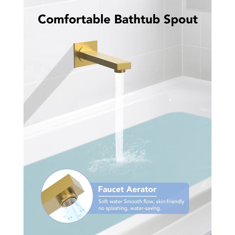 2-Function Shower System Single-Handle Pressure Balance Tub/Shower Set