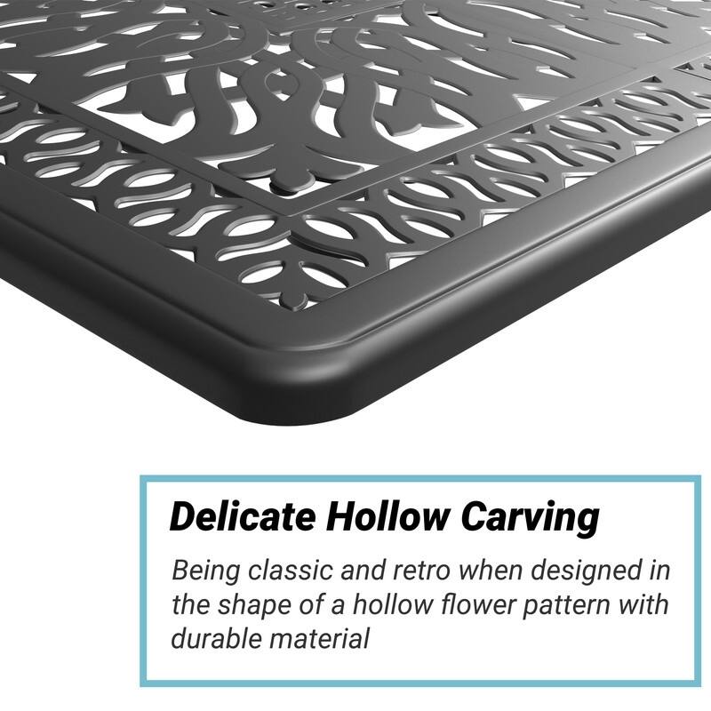 Traditions 7-Piece Patio Outdoor Dining Set with 6 Dining Chairs and Rectangular Dining Table, Rust Free