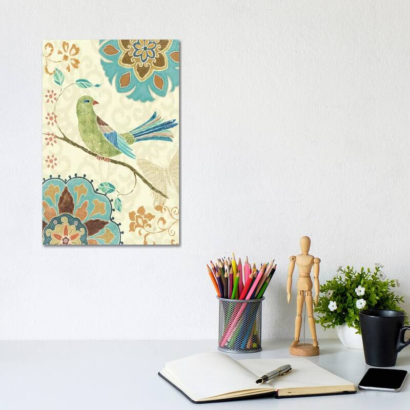 iCanvas "Eastern Tales Birds II" by Daphne Brissonnet Canvas Print - 12x8x0.75