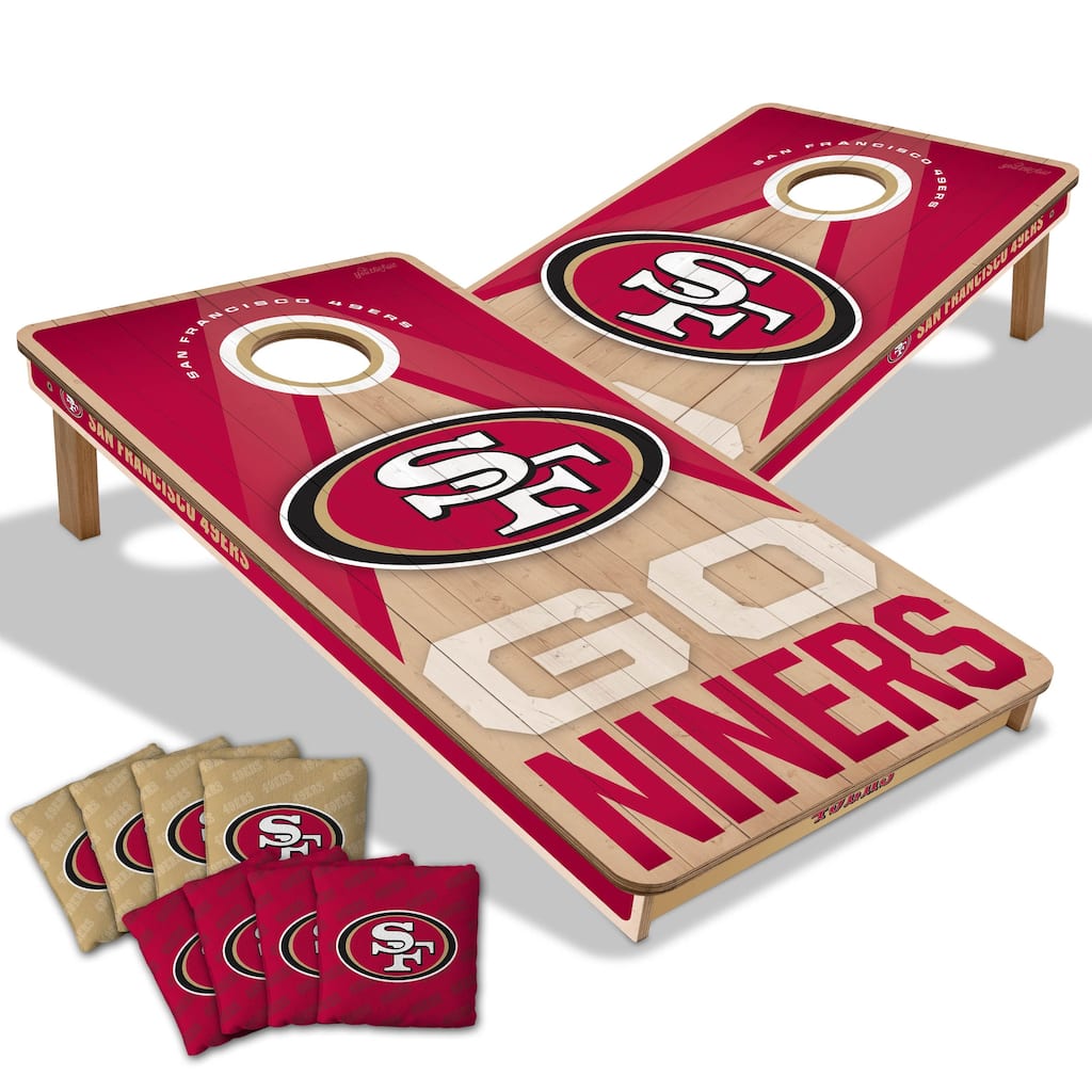 San Francisco 49ers NFL 2x4 Professional Cornhole Board Set