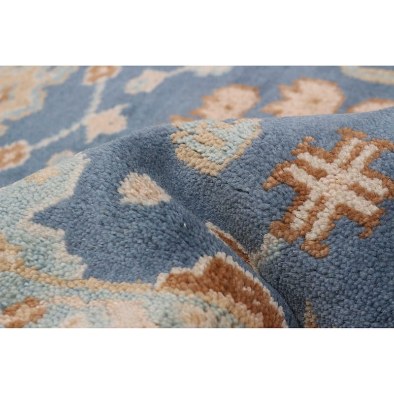 ECARPETGALLERY Hand-knotted Royal Oushak Dark Blue Wool Rug - 4'1 x 5'11