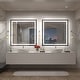 preview thumbnail 128 of 156, UL Certified Black Metal Framed LED Front Light and Backlit Anti-Fog Wall Bathroom/ Vanity Mirror