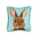 preview thumbnail 1 of 1, 8" x 8" Clover Easter Bunny Spring Petite Printed Throw Pillow